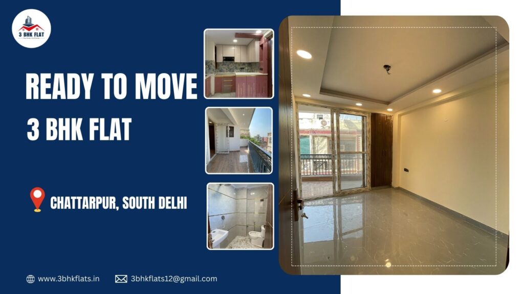Ready to Move 3 BHK in Chattarpur, South Delhi