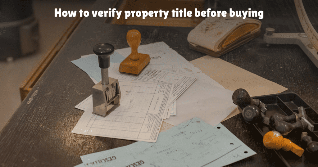 How to verify property title before buying